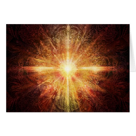 Mandala Deep Orange Cards (Front Horizontal)