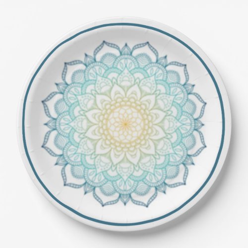 Mandala Delicada HHM Party Paper Plates