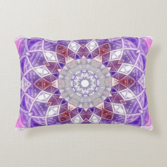 mandala design accent pillow (Front)