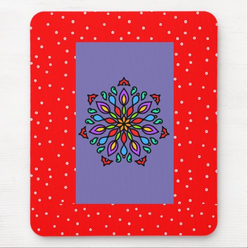 Mandala design birthday christmas gift mouse pad