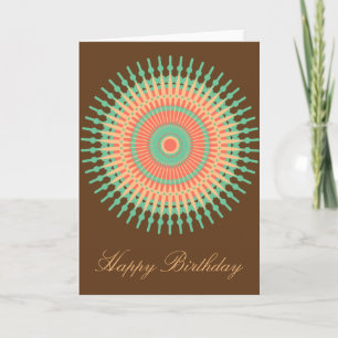 Mandala design birthday Indian Card