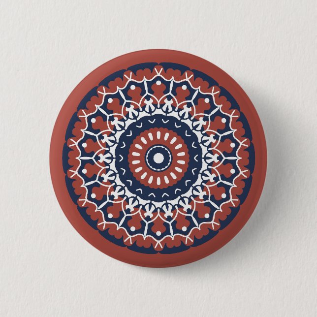 Mandala Design Button (Front)