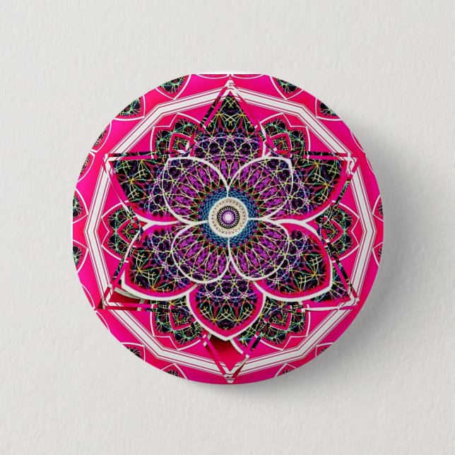 Mandala design button (Front)