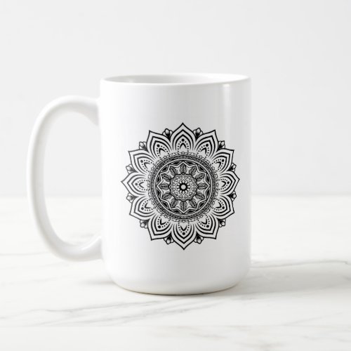 Mandala design coffee mug