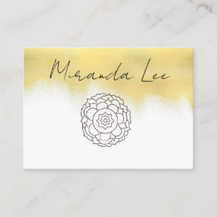 Mandala Design Floral Lotus Gold Card
