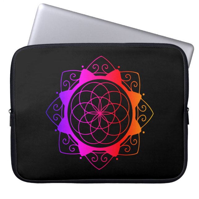 Mandala Design Laptop Case (Front)