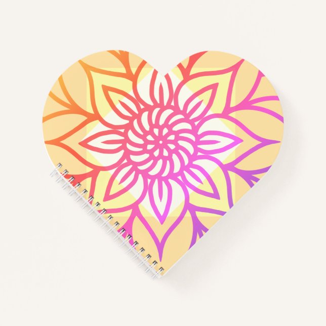 Mandala Design Light color Notebook (Front)