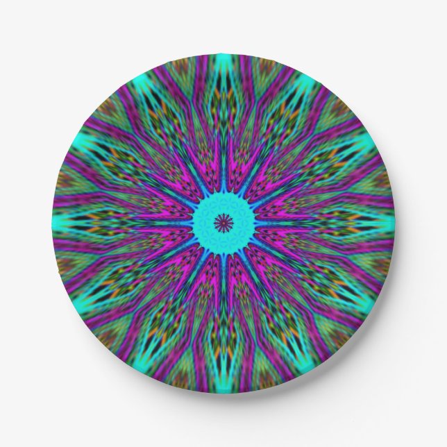  mandala design paper plates (Front)