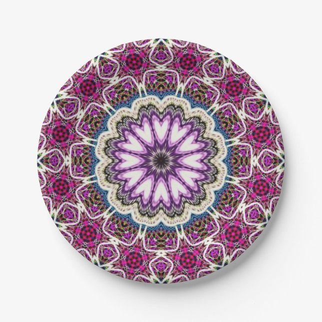 mandala design paper plates (Front)