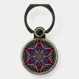 Mandala design Phone Ring Stand