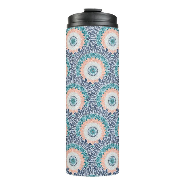 Mandala design thermal tumbler (Front)