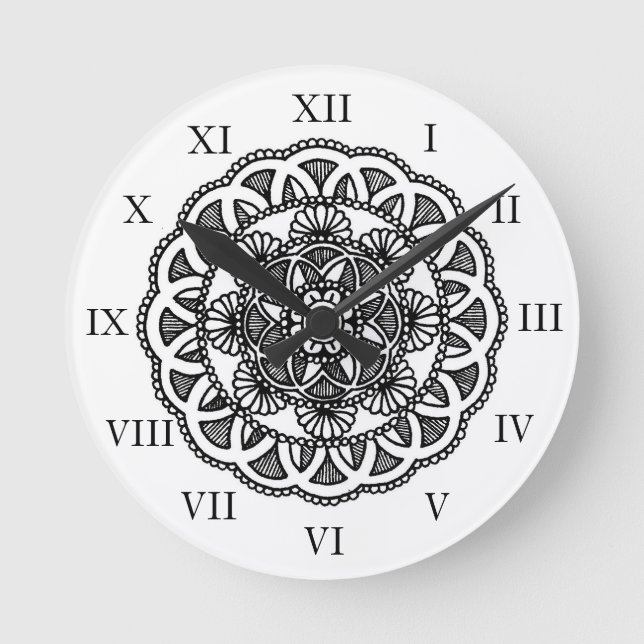 Mandala Design Wall Clock (Front)