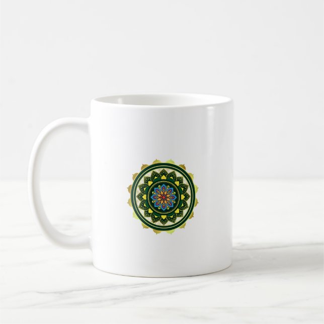 Mandala designClassic Mug, 11 oz Coffee Mug (Left)