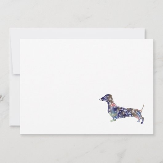 Mandala Dog  Postcard (Back)