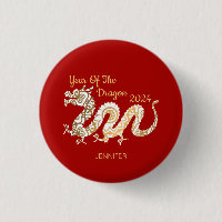 Mandala Dragon 2024 Chinese New Year Red