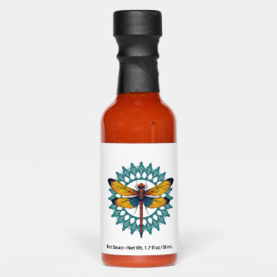 Mandala Dragonfly - Lotus Flower Insect Lover Ento Hot Sauces