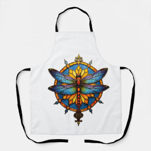 Mandala Dragonfly Luminous Sacred Geometry Spiritu Apron