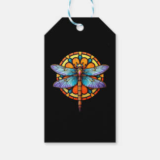 Mandala Dragonfly Luminous Sacred Geometry Spiritu Gift Tags