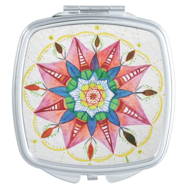 Mandala Drawing  Compact Mirror (Front)