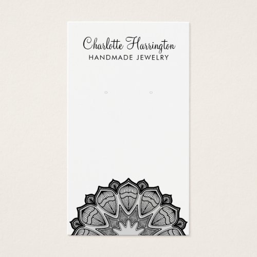 Mandala Earring Jewelry Display Card