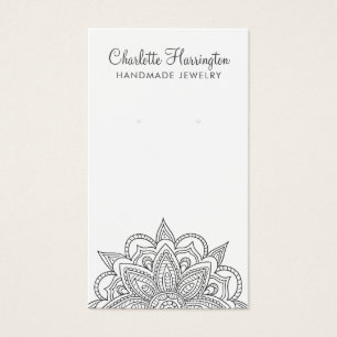 Mandala Earring Jewelry Display Card