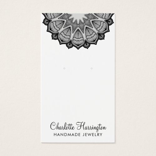 Mandala Earring Jewelry Display Card