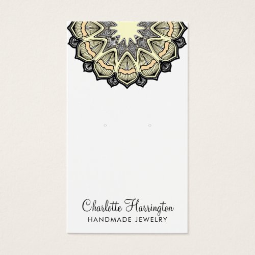 Mandala Earring Jewelry Display Card