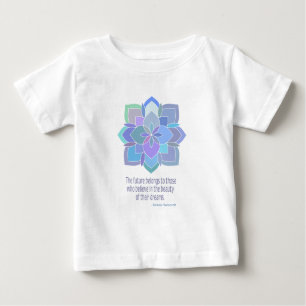 Mandala Eleanor Roosevelt Beauty Quote Baby T-Shirt