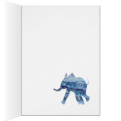 Mandala elephant Art Postcard (Inside (Right))