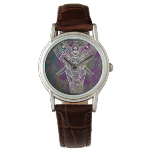 Mandala Elephant Bohemian Watch