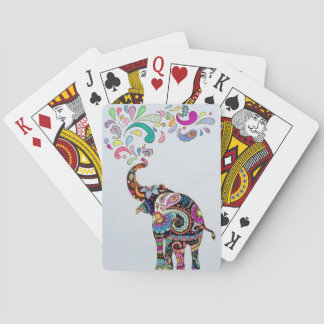 Mandala Elephant Poker Cards