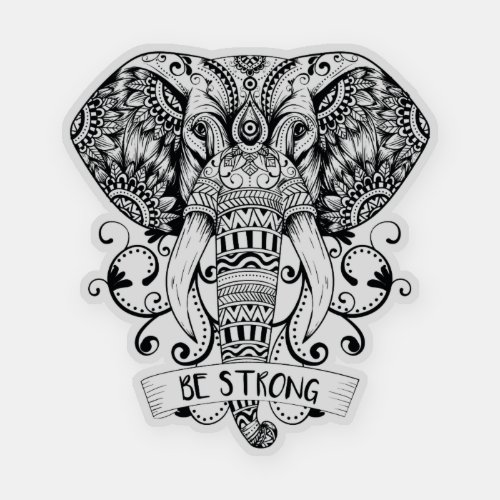 Mandala Elephant Sticker