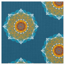 Mandala Fabric Print