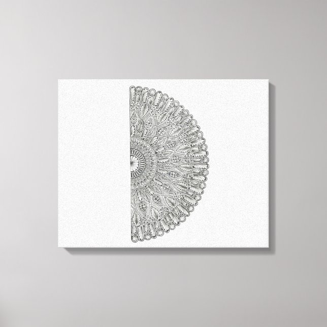 Mandala Fan Canvas Print (Front)