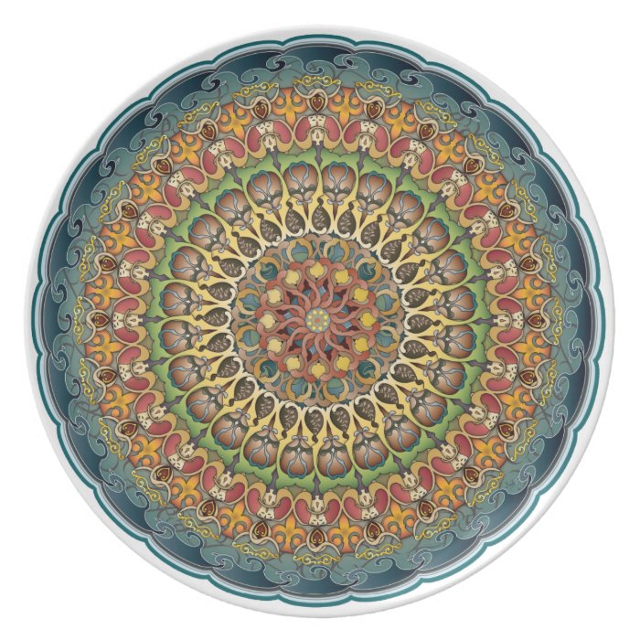 Mandala Fantasia Dinner Plates