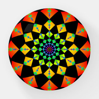 Mandala Fibonacci Squares Paperweight