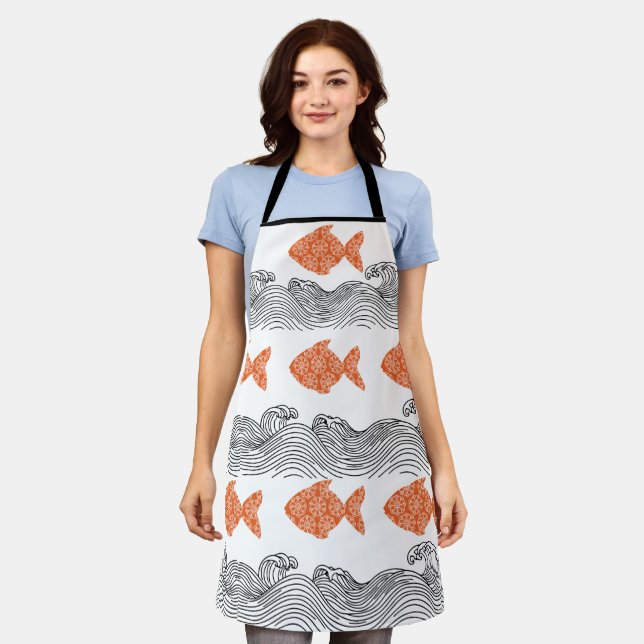 Mandala fish Apron (Worn)