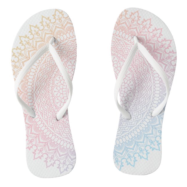 Mandala Flip Flops (Footbed)