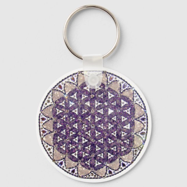 Mandala Flor of Amplesty Life Keychain (Front)