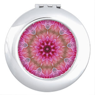 Mandala Floral Trippy Psychedelics Hippie  Compact Mirror