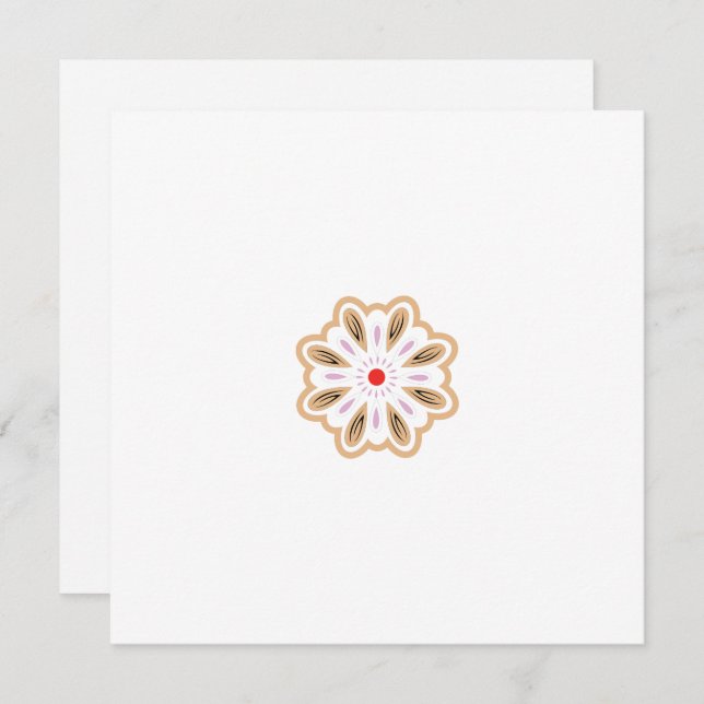 Mandala Flower Art Print | Boho Decor Announcement (Front/Back)