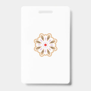 Mandala Flower Art Print Boho Decor Badge