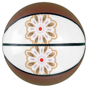 Mandala Flower Art Print   Boho Decor Basketball