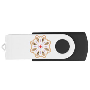 Mandala Flower Art Print Boho Decor Flash Drive