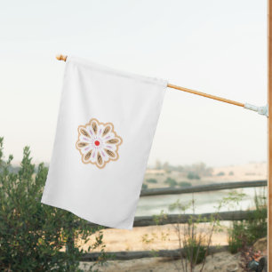 Mandala Flower Art Print Boho Decor House Flag