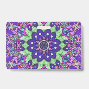 Mandala flower Badge