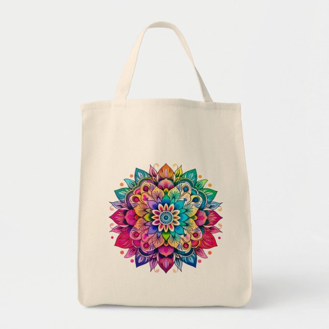 Mandala / Flower Design  Tote Bag (Front)
