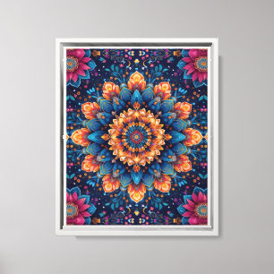 Mandala Flower Digital Art Style-23907 Canvas Print