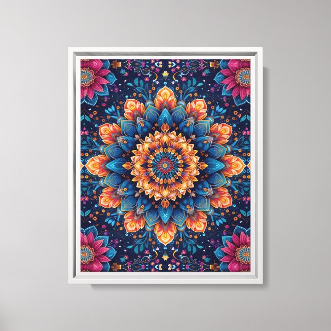 Mandala Flower Digital Art Style-23907 Canvas Print (Front)