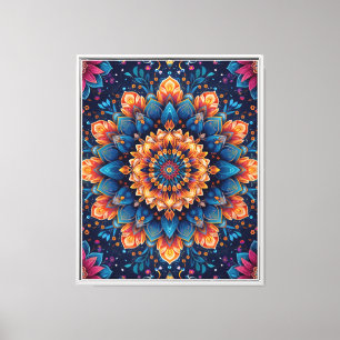Mandala Flower Digital Art Style-23907 Canvas Print